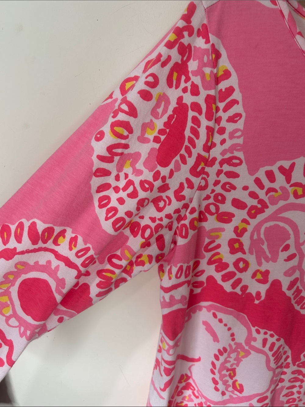 LILLY PULITZER Pink Marlow Dress Hot Coral Trunk in Love Size Large - Picture 12 of 16